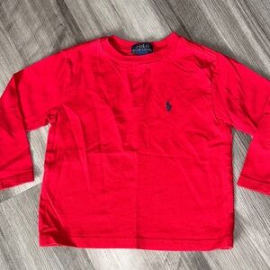POLO Ralph Lauren 3T red long sleeve t-shirt top girls boys Valentine’s Day